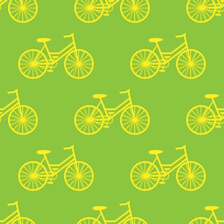 Bicycle seamless pattern vector illustrationのイラスト素材