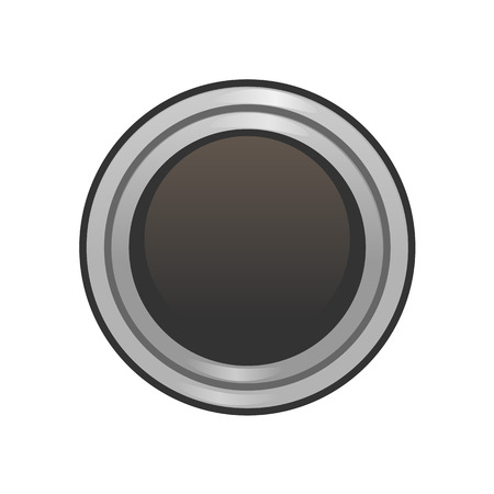 Portrait frame for gui. Silver round frame for mobile game interfaceのイラスト素材