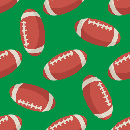 Football ball seamless pattern vector illustrationのイラスト素材