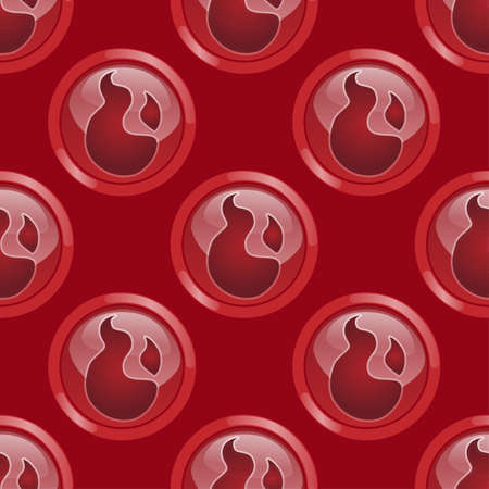 Seamless pattern of fire vector illustrationのイラスト素材