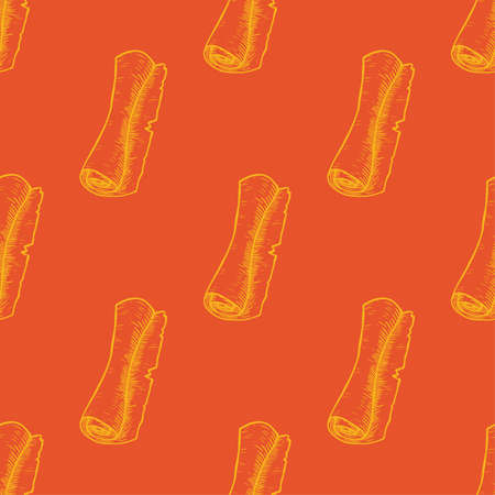 Scroll paper seamless pattern vector illustrationのイラスト素材