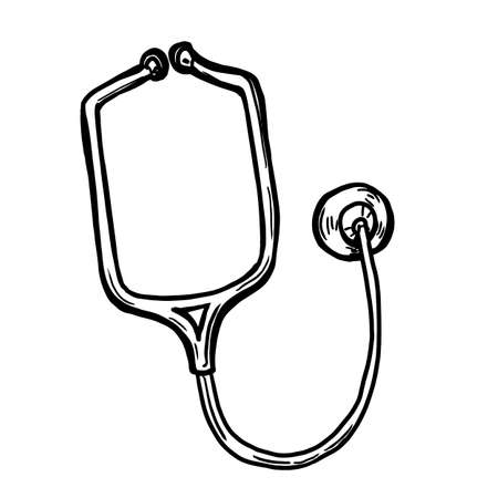 stethoscope vector illustration isolated on white backgroundのイラスト素材