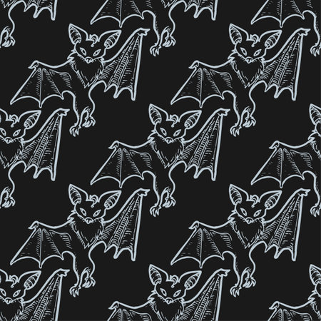 Bat vector seamless pattern for print or web designのイラスト素材
