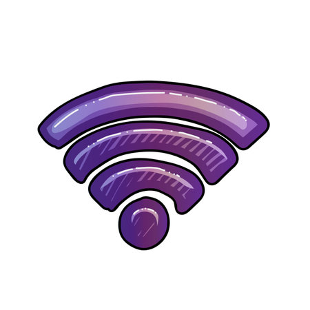 WiFi sign vector illustration isolated on white backgroundのイラスト素材
