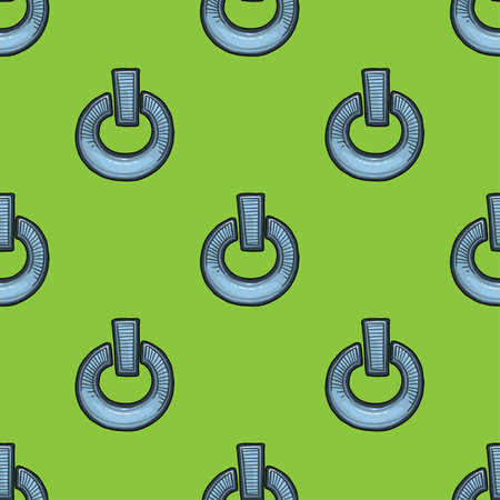 Shutdown icon vector seamless patternのイラスト素材