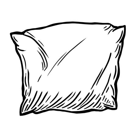 Pillow vector illustration on white backgroundのイラスト素材
