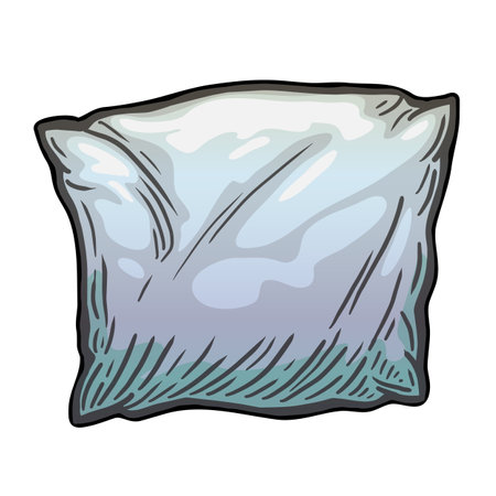 Pillow vector illustration on white backgroundのイラスト素材