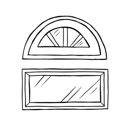 Windows vector illustration on white backgroundのイラスト素材