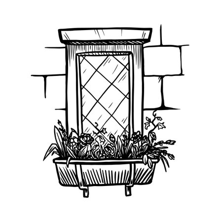 Windows vector illustration on white backgroundのイラスト素材
