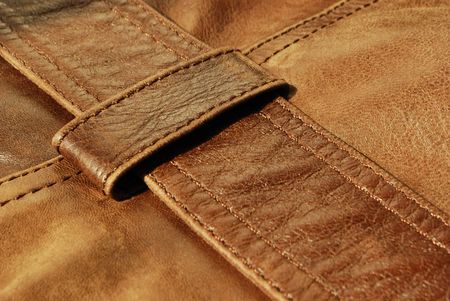 Brown leather (texture, material, background, decoration)