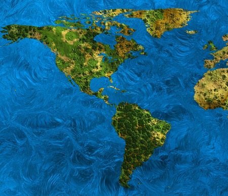 an abstract map of the earth worldの写真素材