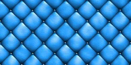 Seamless texture leather upholstery sofa blue 3D illustrationの写真素材