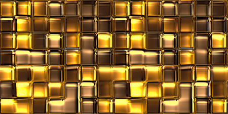 seamless texture of many glossy glass cubes 3d abstract squares 3D illustrationの写真素材