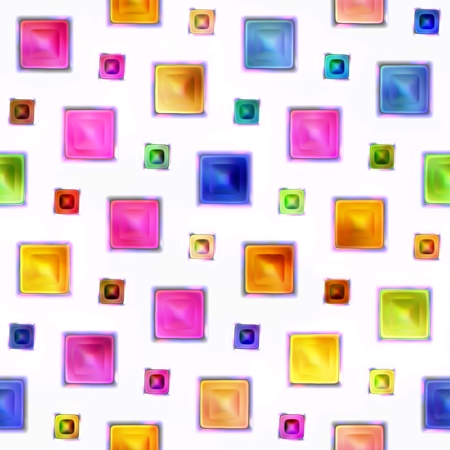 Seamless texture of abstract bright shiny colorful geometric shapesの写真素材