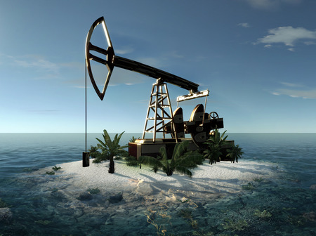 Island Oil Pumpの写真素材