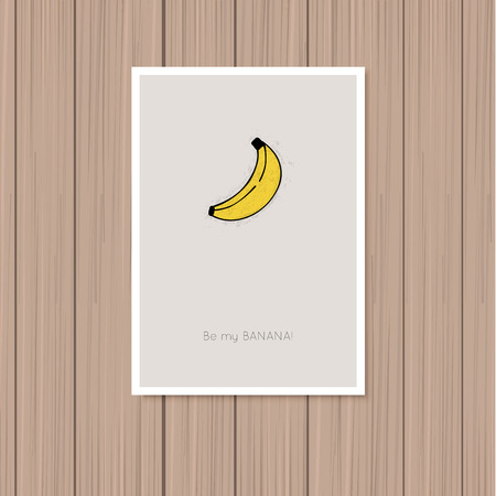Valentine's day greeting card on a wooden backgroundのイラスト素材