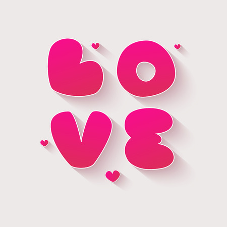 Valentines day card with heart. Vector illustration.のイラスト素材