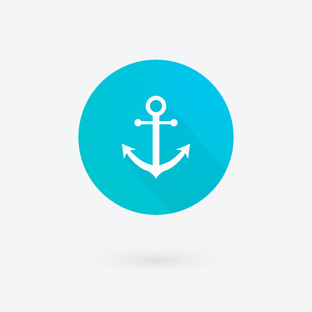 Anchor flat iconのイラスト素材