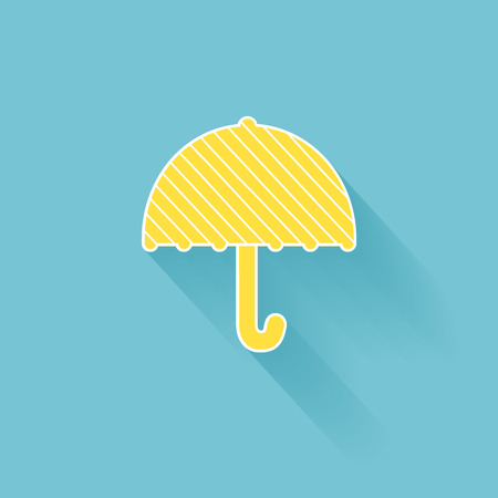 Flat umbrella icon.のイラスト素材