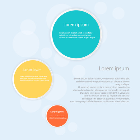 Infographic design on the blue backgroundのイラスト素材