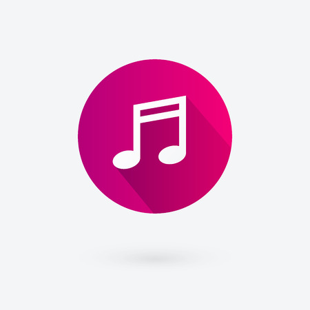 Flat Music Iconのイラスト素材