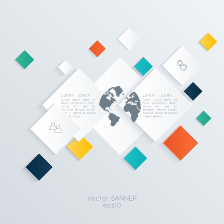 Abstract digital illustration Infographic. Vector illustration can be used for workflow layout, diagram, number options, web design.のイラスト素材