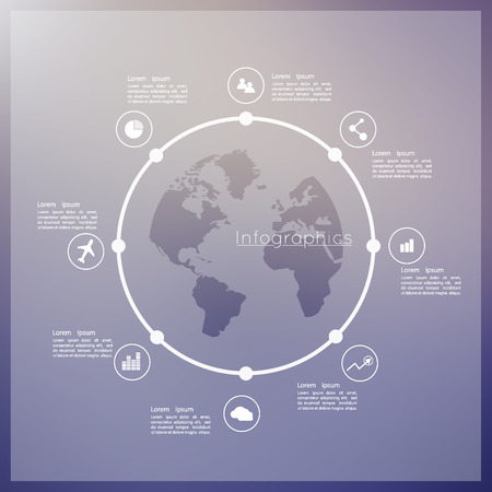 Abstract digital illustration Infographic. Vector illustration can be used for workflow layout, diagram, number options, web design.のイラスト素材
