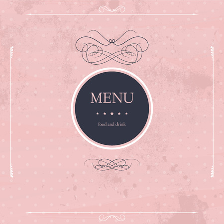 Label for restaurant menu design. Element for design.のイラスト素材