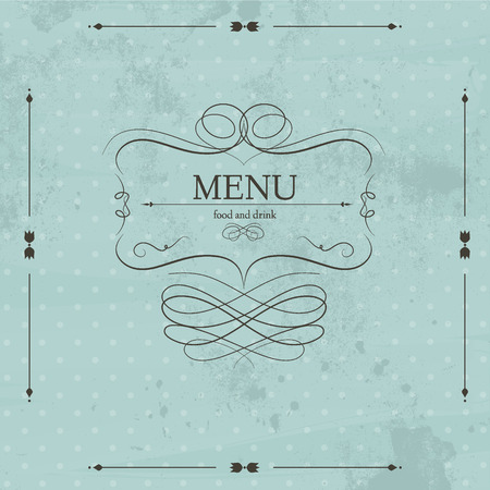 Label for restaurant menu design. Element for design.のイラスト素材