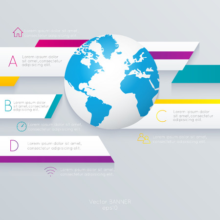 Abstract digital illustration Infographic. Vector illustration can be used for workflow layout, diagram, number options, web design.のイラスト素材