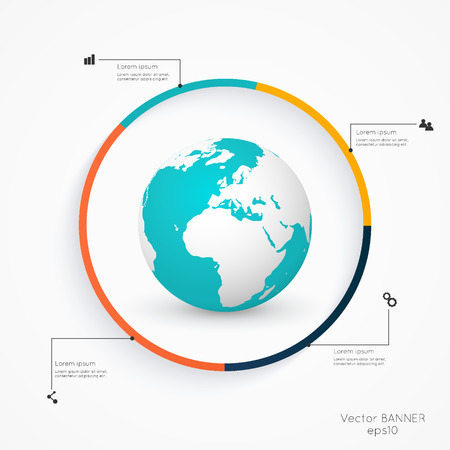 Abstract 3D digital illustration Infographic. Vector illustration can be used for workflow layout, diagram, number options, web design.のイラスト素材