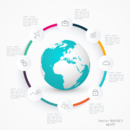 Abstract 3D digital illustration Infographic. Vector illustration can be used for workflow layout, diagram, number options, web design.のイラスト素材