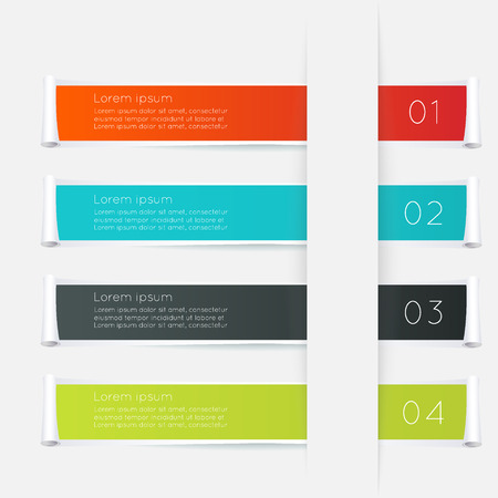 Vector colorful text box, trendy colors.のイラスト素材