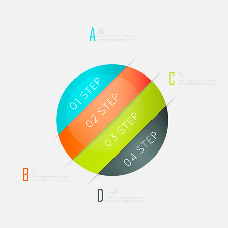 Vector colorful info graphics for your business presentations. のイラスト素材