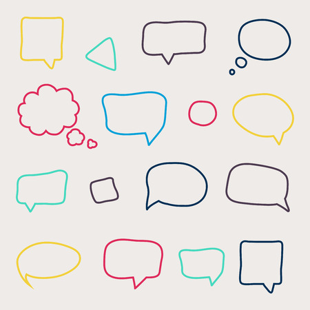 Speech bubbles setのイラスト素材