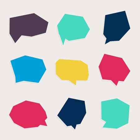 Speech bubbles setのイラスト素材