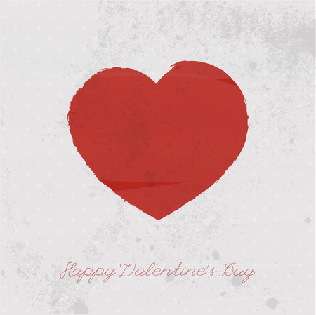 Valentines day card with heart. のイラスト素材