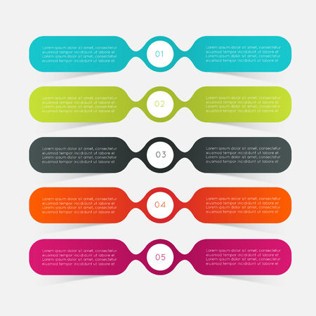 Vector colorful info graphics for your business presentations. のイラスト素材
