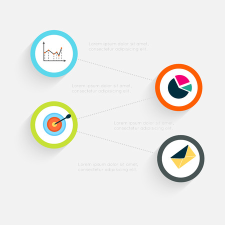Vector colorful info graphics for your business presentations.のイラスト素材