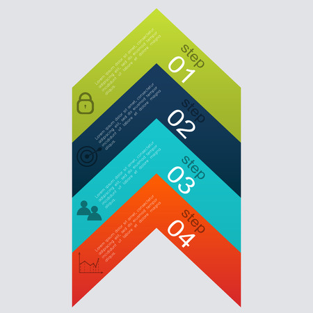 Vector colorful info graphics for your business presentations.のイラスト素材