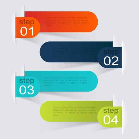 Vector colorful info graphics for your business presentations.のイラスト素材