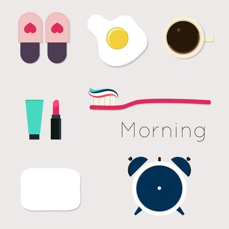 Set for the morningのイラスト素材