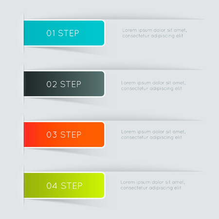 Vector colorful info graphics for your business presentations. のイラスト素材