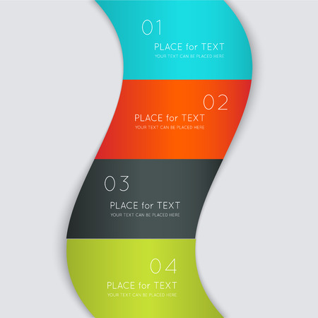 Vector colorful text box, trendy colors. のイラスト素材