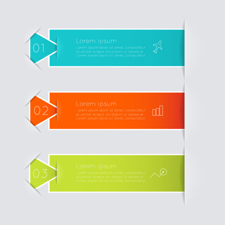 Vector colorful text box, trendy colors. のイラスト素材