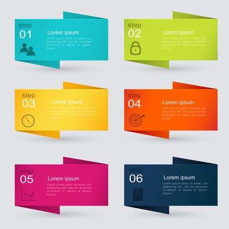 Vector colorful info graphics for your business presentations. のイラスト素材
