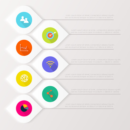 Abstract digital illustration Infographic. Vector illustration can be used for workflow layout, diagram, number options, web design.のイラスト素材