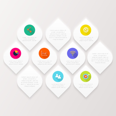 Abstract digital illustration Infographic. Vector illustration can be used for workflow layout, diagram, number options, web design.のイラスト素材