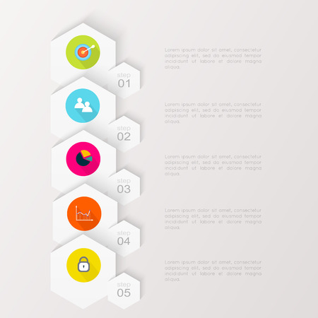 Abstract digital illustration Infographic. Vector illustration can be used for workflow layout, diagram, number options, web design.のイラスト素材