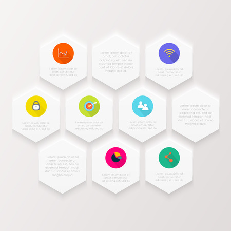 Abstract digital illustration Infographic. Vector illustration can be used for workflow layout, diagram, number options, web design.のイラスト素材